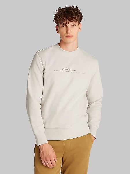 Calvin Klein Jeans Sweatshirt MINIMAL LOGO CREW NECK Logodruck günstig online kaufen