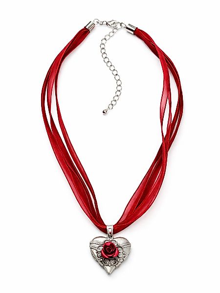 Allgäu Rebell Kette mit Anhänger "Gerda" mit Leder- und Organzaband günstig online kaufen