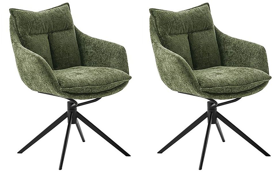 MCA furniture Esszimmerstuhl »PARKER«, Strukturstoff, (2er-Set), drehbar 36 günstig online kaufen