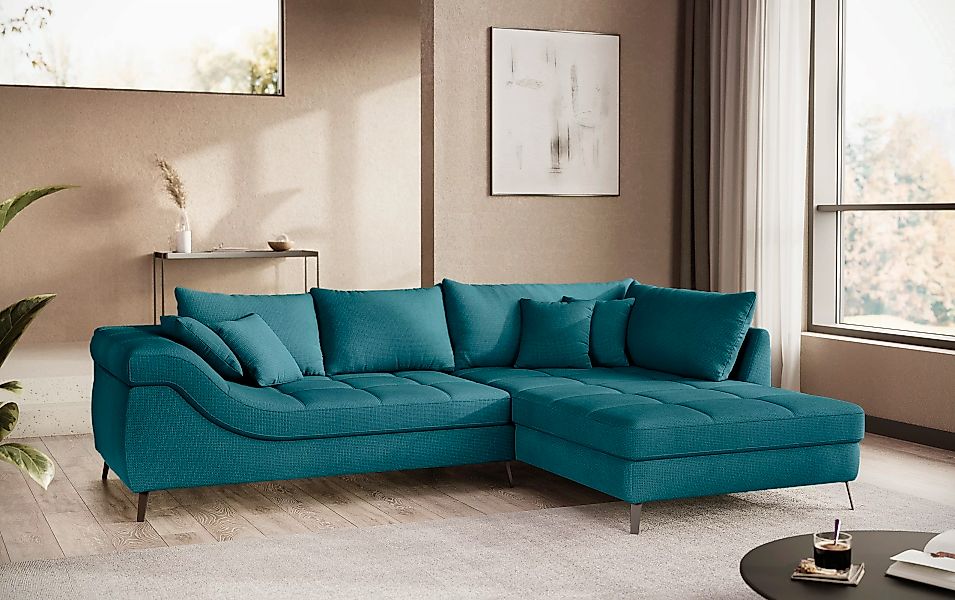 Mr. Couch Ecksofa "Portofino, L-Form", Mit Kaltschaumpolsterung, bis 140 kg günstig online kaufen