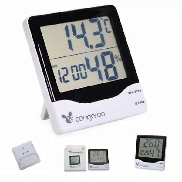 cangaroo Thermometer 3 in 1 digitale Uhr mit Wecker Raumthermometer weiß günstig online kaufen
