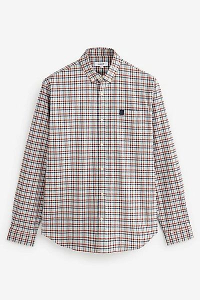 Next Langarmhemd Langärmeliges Hemd mit Vichykaros (1-tlg) günstig online kaufen