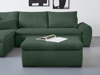 Home affaire Polsterhocker "Win" mit schwarzen Metallfüßen, frei im Raum st günstig online kaufen