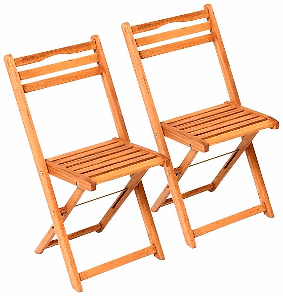 MERXX Gartenstuhl "Porto", (Set), 2 St., 2er Set, Eukalyptusholz, klappbar, günstig online kaufen