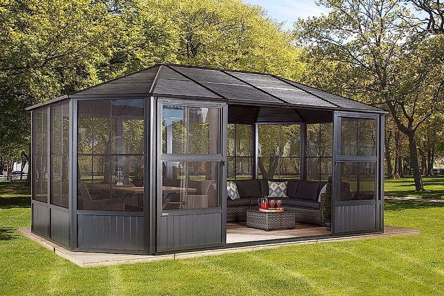 Sojag Pavillon Charleston, (Set), BxTxH: 594x384x281 günstig online kaufen