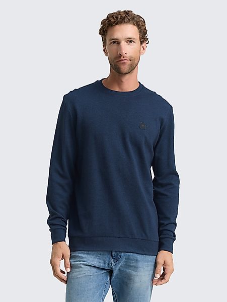 TOM TAILOR Langarmshirt Langarmshirt mit Logo-Badge günstig online kaufen