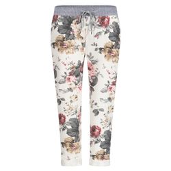 Mississhop Chinohose Damen Hose Blumen Jogginghose günstig online kaufen