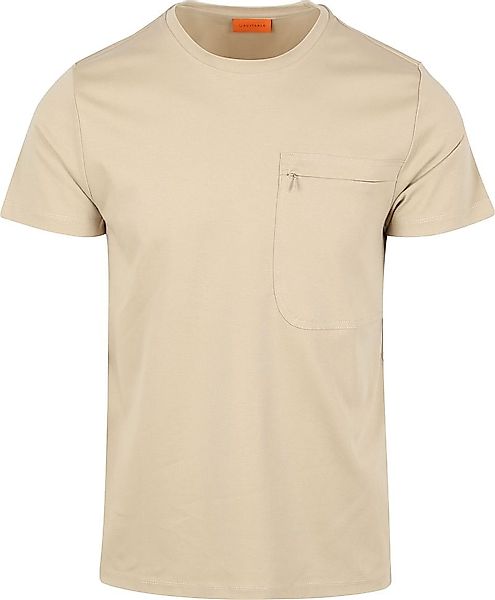 Suitable T-shirt Sonny Pocket Beige - Größe M günstig online kaufen