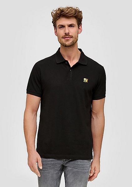 s.Oliver Poloshirt Poloshirt mit Metallic-Logo auf der Brust günstig online kaufen