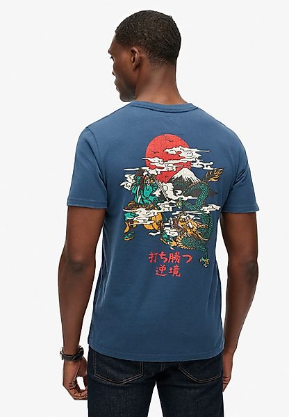 Superdry Rundhalsshirt "VL TOKYO RELAXED TEE" mit coolem Tattoo-Print günstig online kaufen
