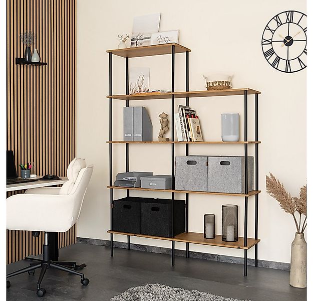 HOME DELUXE Regal INDU, Bücherregal, Standregal, Wohnzimmerregal, Dachschrä günstig online kaufen