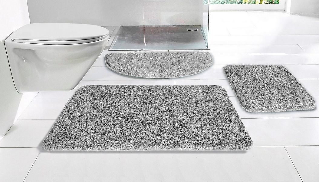 my home Badematte Glitzer, Badvorleger, Badezimmer Teppich, Höhe 30 mm, rut günstig online kaufen