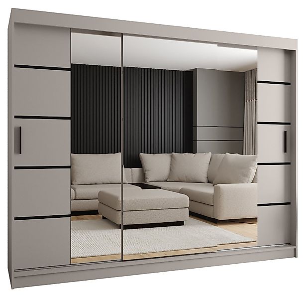 ABIKS MÖBEL Schwebetürenschrank RUBINO V 250 Schlafzimmerschrank mit Schieb günstig online kaufen