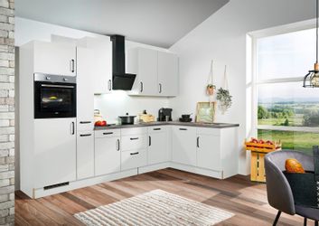 wiho Küchen Winkelküche ""Simi", mit verstellbaren Füßen, wahlweise mit E-G günstig online kaufen