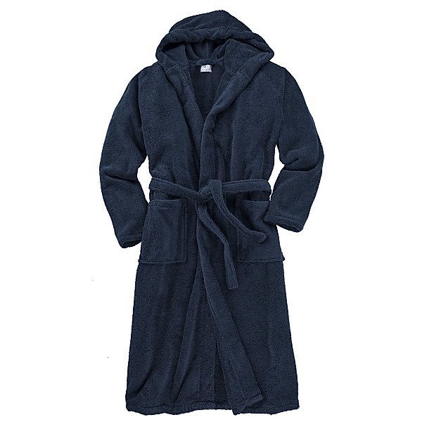 Floringo Herrenbademantel Übergrößen Kapuzen-Bademantel nachtblau Floringo günstig online kaufen