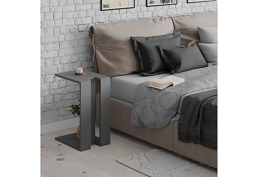 Decortie Beistelltisch Muju, Modern C Form Beistelltisch, 30 x 40 x 57 cm günstig online kaufen