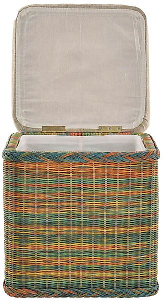 Krines Home Sitztruhe Rattan Wäschekorb Quadratisch günstig online kaufen