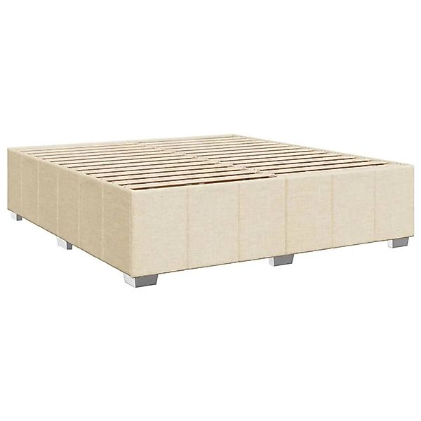 vidaXL Bettgestell Ohne Matratze Creme 200x200 cm Stoff 3284865 günstig online kaufen