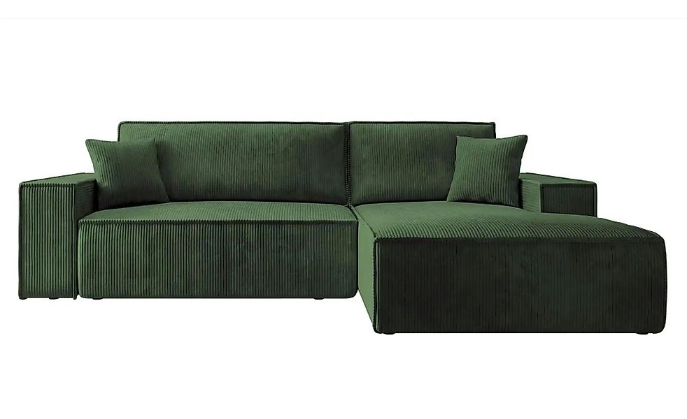 Ecksofa mit Schlaffunktion Farese  ¦ grün ¦ Maße (cm): B: 267 H: 85 Polster günstig online kaufen
