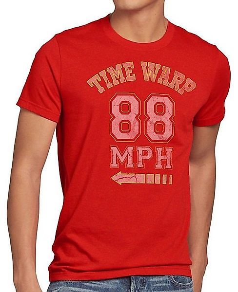 style3 T-Shirt Time Warp 88mph Flux zeitreise zurück in die zukunft delorea günstig online kaufen