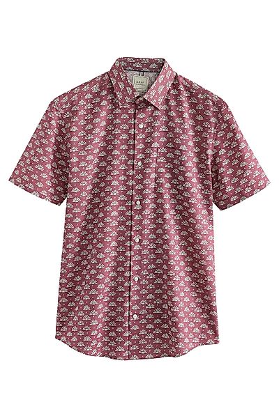 Next Businesshemd Oxford-Kurzarmhemd mit Print (1-tlg) günstig online kaufen