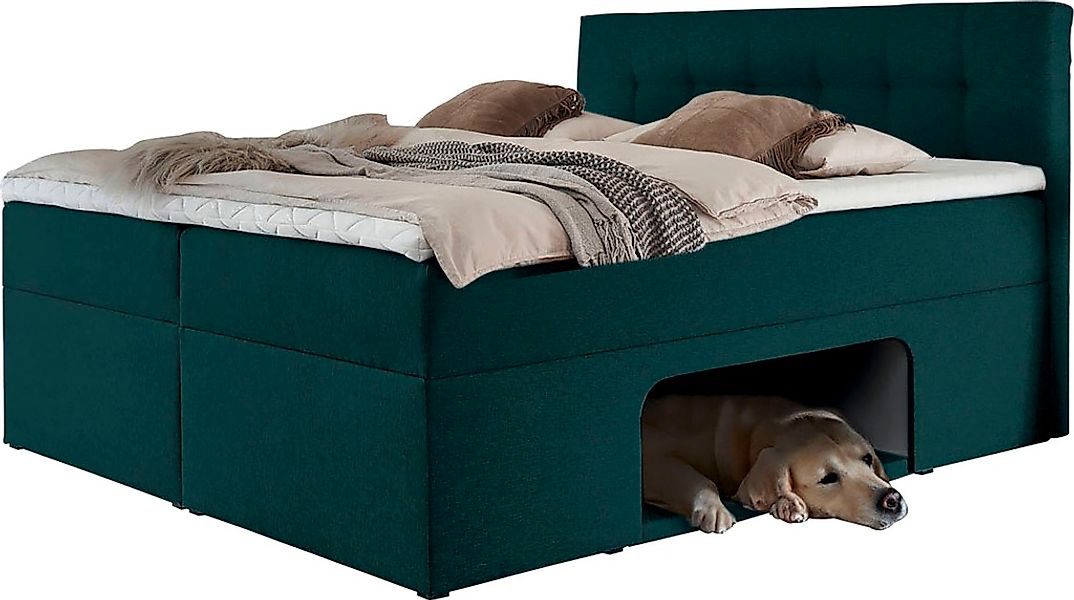Places of Style Boxbett "Carolin", mit Nische inkl. gepolsterter Unterlage günstig online kaufen