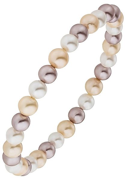 JOBO Armband Muschelkern-Perlen 6 mm, multicolor 17 cm günstig online kaufen