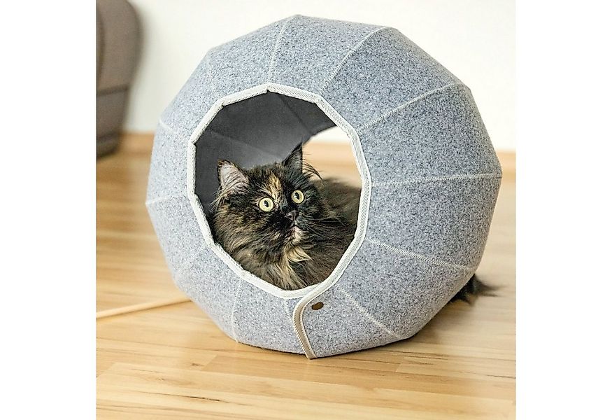 Bestlivings Tierhöhle Katzenbett Kugel Ø44cm, Katzenhöhle - Katzenkorb, fal günstig online kaufen