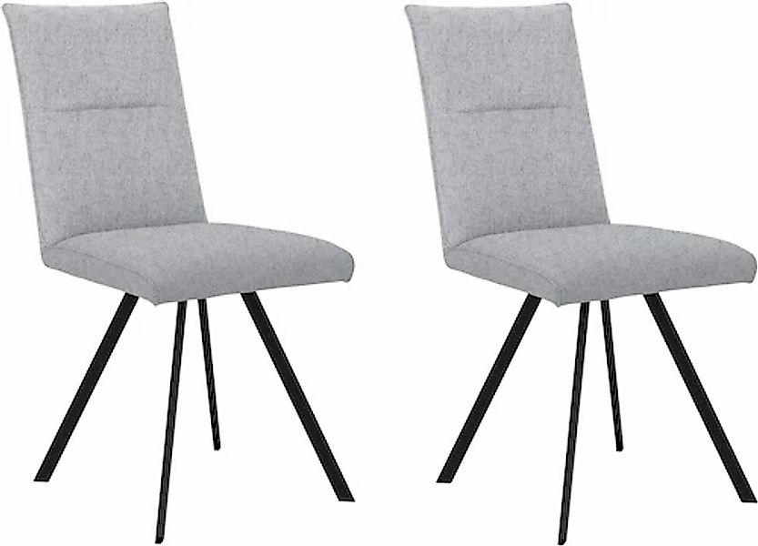 Home affaire 4-Fußstuhl »Sava«, (Set), 2 St., Struktur, Metallgestell günstig online kaufen