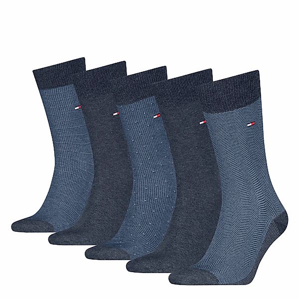 Tommy Hilfiger Socken "TH MEN SOCK 5P GIFTBOX HERRINGBONE DOT", (5er Pack) günstig online kaufen