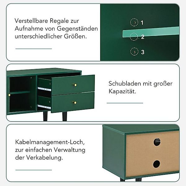 HAUSS SPOLE TV-Schrank TV-Schrank Fernsehtisch TV Board TV- Lowboard (mit R günstig online kaufen