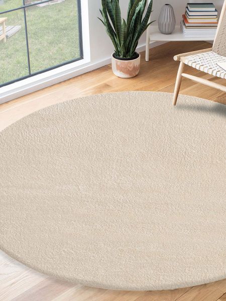 the carpet Teppich »Relax round« rund 16 mm Höhe waschbarer Wohnzimmer Tepp günstig online kaufen
