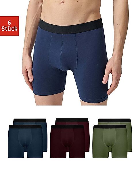 SNOCKS Boxershorts Enge Unterhosen mit längerem Bein ohne Logo (6-St) aus B günstig online kaufen