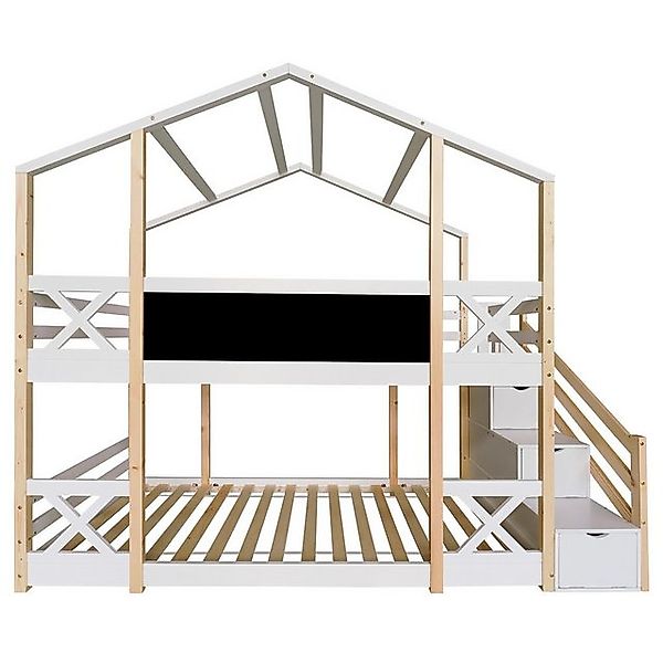 Gotagee Kinderbett Doppelbett 90x200cm Etagenbett Einzelbett modern Hausbet günstig online kaufen