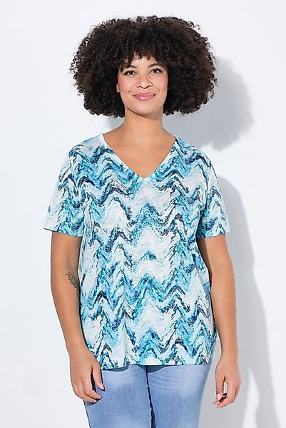 Angel of Style T-Shirt T-Shirt Wellenmuster günstig online kaufen