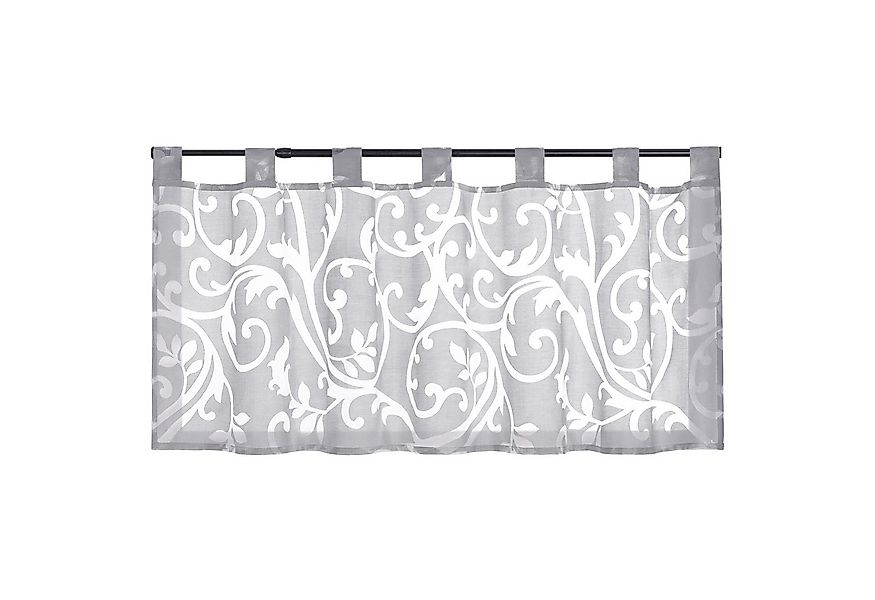 Joyswahl Scheibengardine (1 St), Schlaufen, transparent, Ausbrenner, Kurz, günstig online kaufen