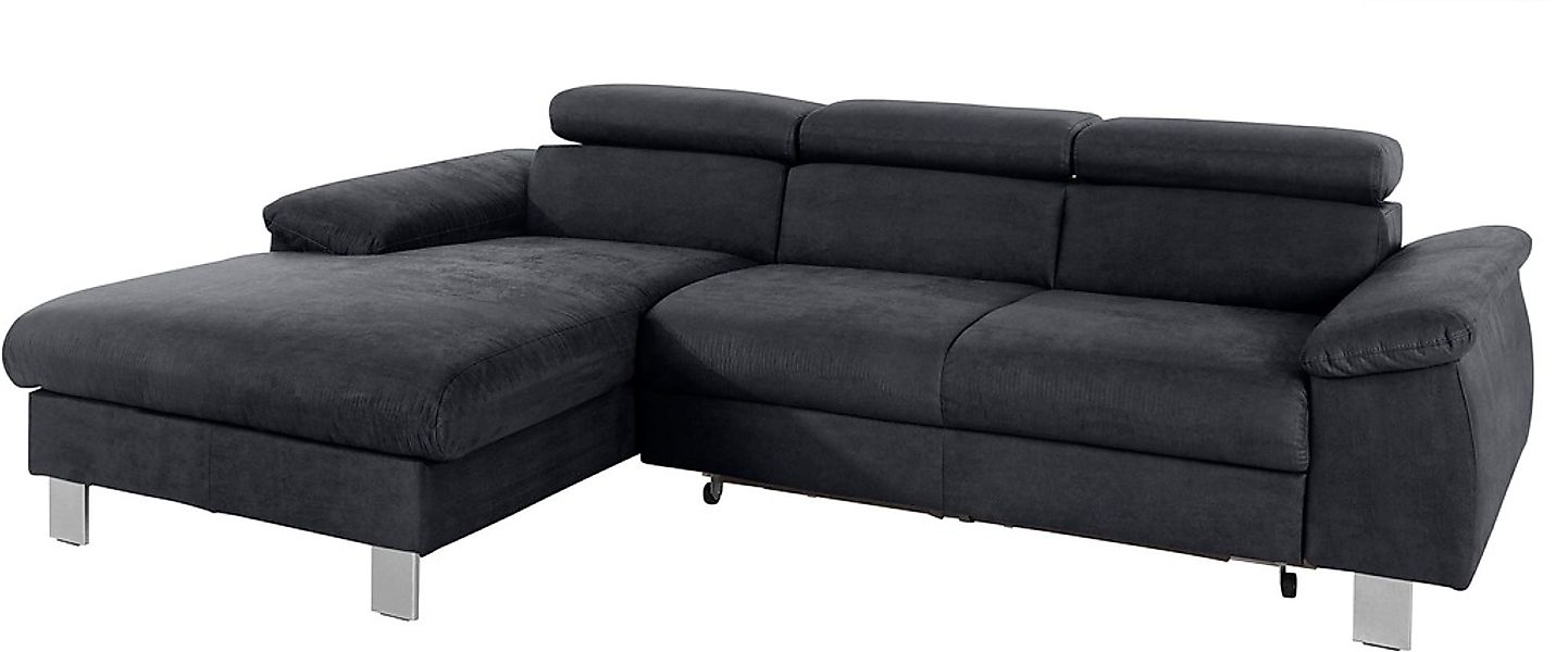 COTTA Ecksofa Komaris, Ecksofa, wahlweise mit RGB-LED-Beleuchtung und Bettf günstig online kaufen