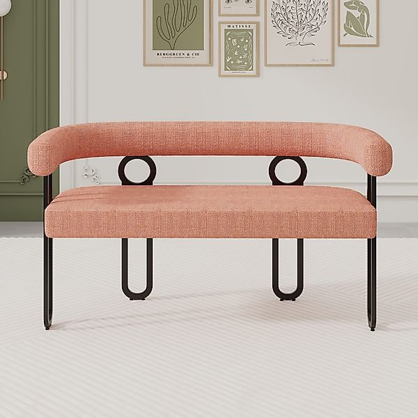 KLAM HOME Esszimmerstuhl Loungesessel 2-Sitzer Doppelsitzsofa günstig online kaufen
