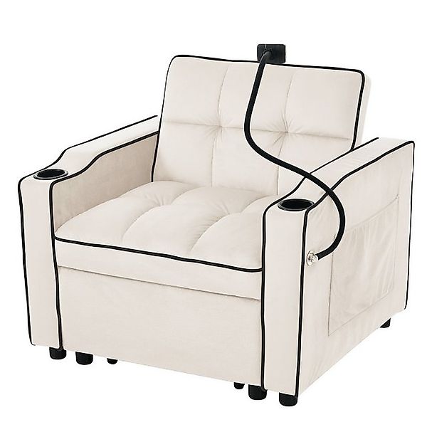 Rutaqian Schlafsofa 3-in-1 Schlafsofa Schlafsessel, Gästebett, umwandelbare günstig online kaufen