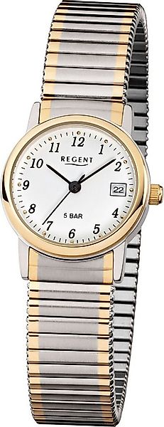 Regent Quarzuhr F889 - 76104199, Armbanduhr, Damenuhr, Datum, analog, Flexb günstig online kaufen