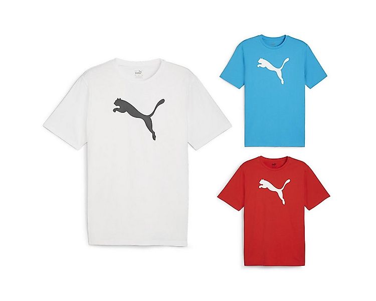 PUMA Funktionsshirt Herren teamRISE Logo T-shirt 3er Pack (Pack, 3-tlg., 3e günstig online kaufen