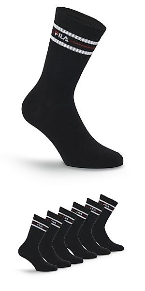 Fila Sportsocken "UNISEX LIFESTYLE PLAIN SOCKS", (6 Paar), mit eingestrickt günstig online kaufen