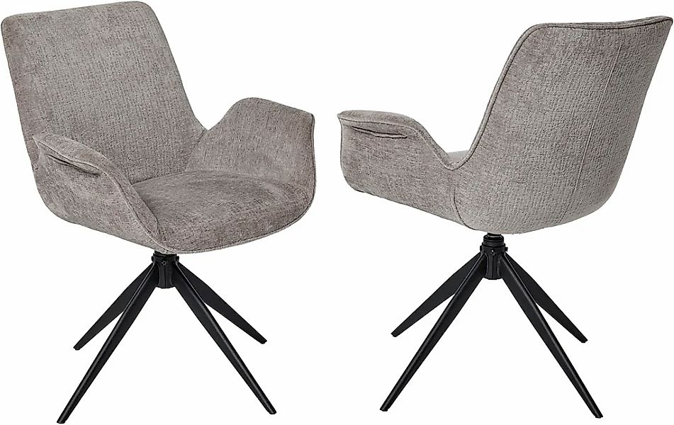 Jahnke Schalenstuhl "BAT TWIST DUO" () 2er Set, drehbar, gepolstert, mit Ar günstig online kaufen