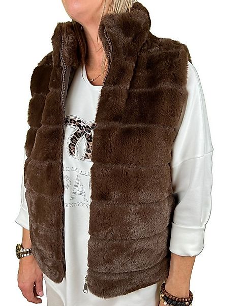 ITALY VIBES Fellweste ALESSIA - Weste - Kunstfell - modern - ONE SIZE passt günstig online kaufen