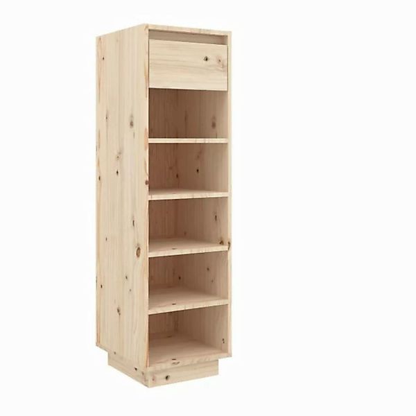 furnicato Schuhschrank Schuhregal 30x34x105 cm Massivholz Kiefer (1-St) günstig online kaufen