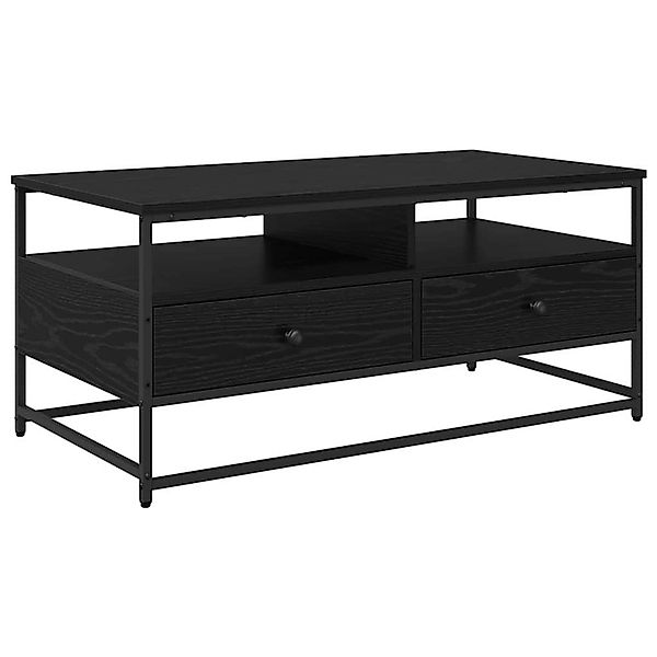 vidaXL Couchtisch Schwarz Eichen-Optik 100 x 51 x 45 cm Holzwerkstoff 88276 günstig online kaufen