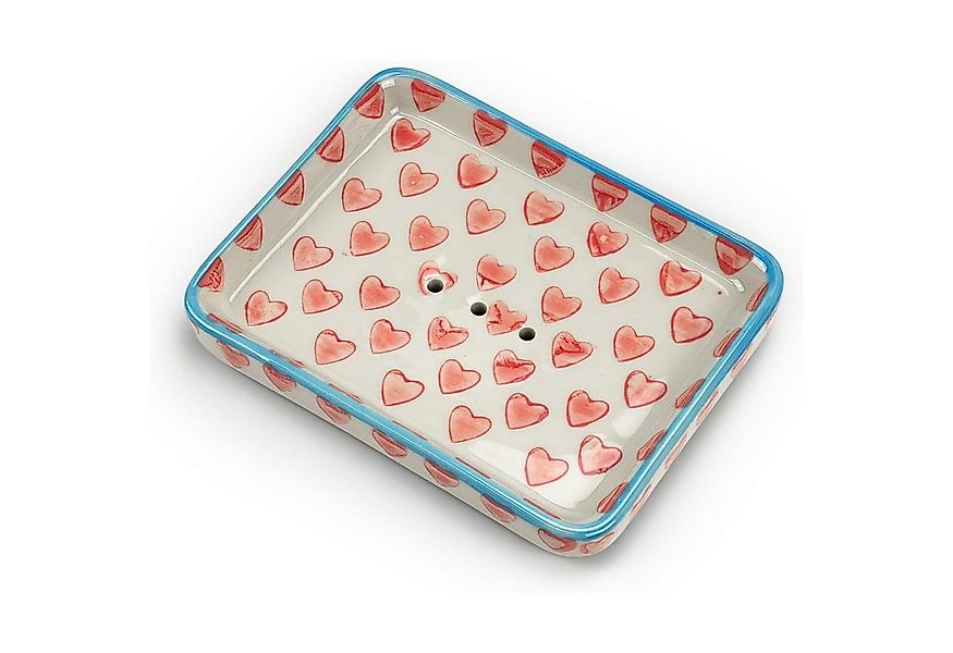 Parusia Seifenschale Parusia Seifenschale Herzen rot – dekorative Keramik-S günstig online kaufen