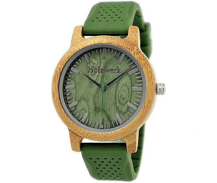 Holzwerk Quarzuhr Holz & Silikon Armband Uhr, Holz Unikate, ideal als Gesch günstig online kaufen