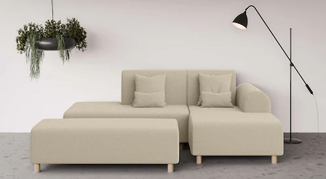 OTTO home Ecksofa »Suyala« L-Form mit Hocker günstig online kaufen