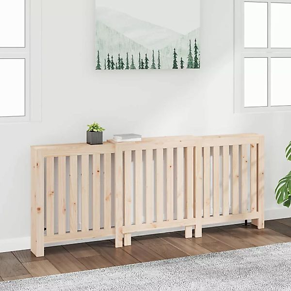 vidaXL Heizungsverkleidung, Heizkörperverkleidung 210x21x85 cm Massivholz günstig online kaufen